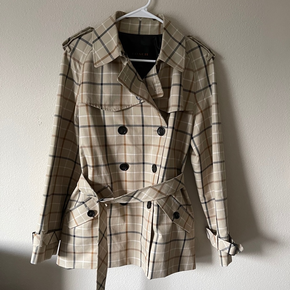Authentic Coach Short Trench Coat